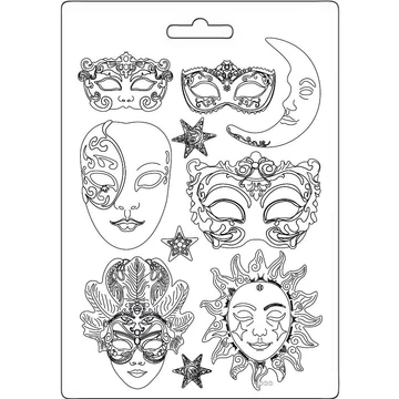 Lágy PVC öntőforma - A4 - Maszk