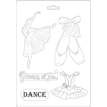 Lágy PVC öntőforma - A4 - Szenvedélyes táncos