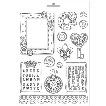 Lágy PVC öntőforma - A4 - Steampunk