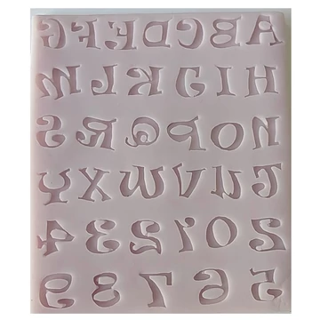 Szilikon öntőforma, Játékos betűk