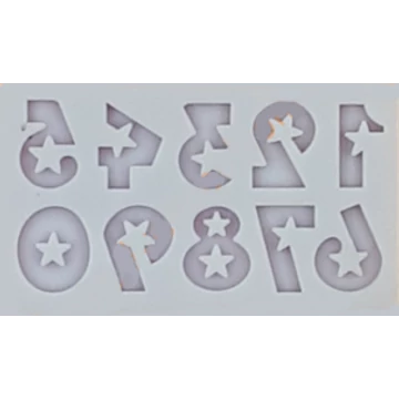 Szilikon öntőforma, Számok kicsi