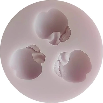 Szilikon öntőforma, Almák 3-as