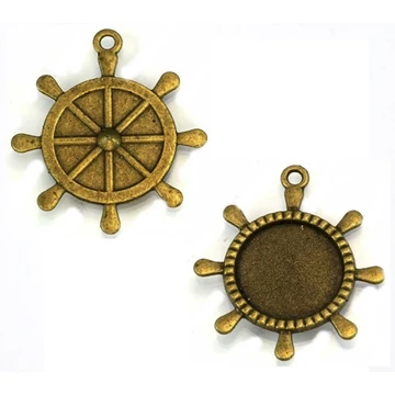 Fém medál alap, 20mm