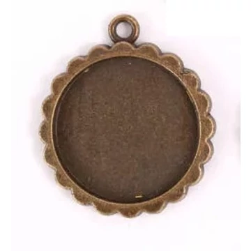 Fém medál alap, 20mm
