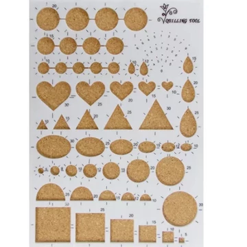 Quilling sablon parafa háttal, 15x21cm