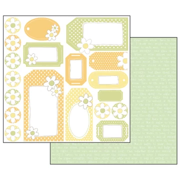 Kétoldalas papír, 30x30cm