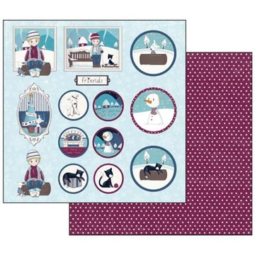 Kétoldalas papír, 30x30cm