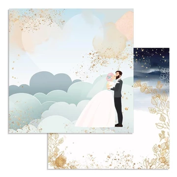 Kétoldalas papír, 30x30cm