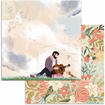 Kétoldalas papír, 30x30cm