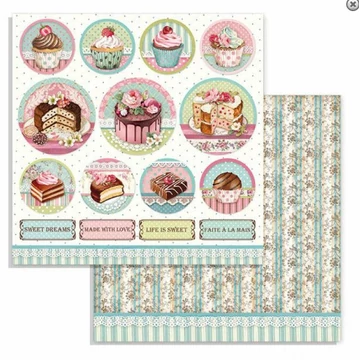 Kétoldalas papír, 30x30cm