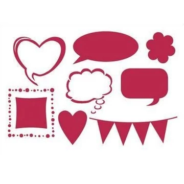 Stencil, 15x20cm - Memories words