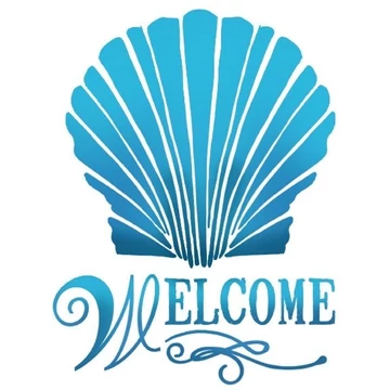 Stencil, 15x20cm - Welcome