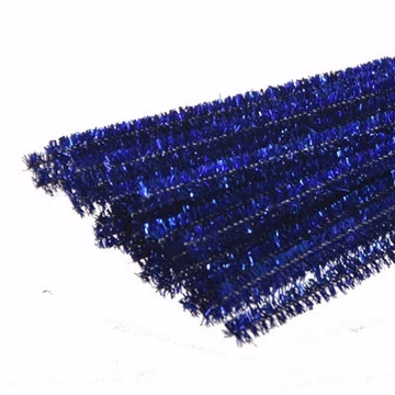 Zsenília, 10 db/csomag - metál, kék