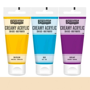 Krémes akrilfesték selyemfényű 60 ml barack Krémes akrilfesték selyemfényű 60 ml barack