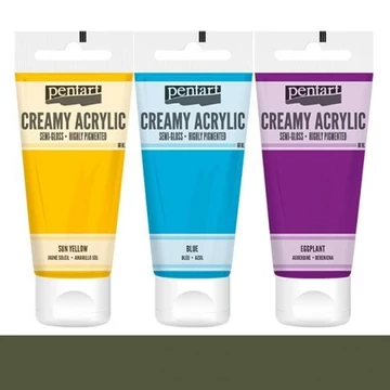 Krémes akrilfesték selyemfényű 60 ml olíva Krémes akrilfesték selyemfényű 60 ml olíva