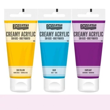 Krémes akrilfesték selyemfényű 60 ml rózsaszín Krémes akrilfesték selyemfényű 60 ml rózsaszín