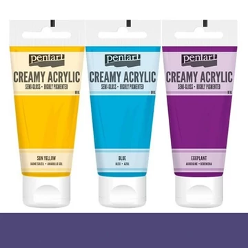 Krémes akrilfesték selyemfényű 60 ml sötétlila