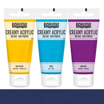 Krémes akrilfesték selyemfényű 60 ml sötétkék