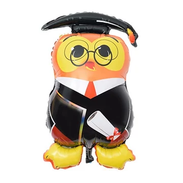 Léggömb Fólia Ballagó Bagoly pálcás 44cm Léggömb Fólia Ballagó Bagoly pálcás 44cm