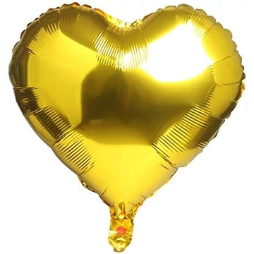 Léggöm fólia arany szív, 18-inch-es Léggöm fólia arany szív, 18-inch-es