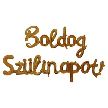 Léggömb fólia Boldog Szülinapot felirat, arany