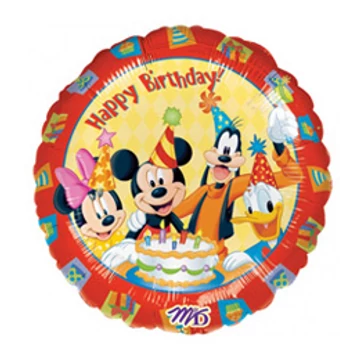 18 inch-es Mickey & Friends Happy Birthday - Mikiegeres Születésnapi Fólia Léggömb