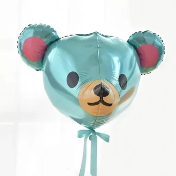 24 inch-es Kék Maci fej fólia lufi 59,5 cm  24 inch-es Kék Maci fej fólia lufi 59,5 cm