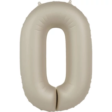 86cm-es Krémfehér Számos Fólia Lufi - 0