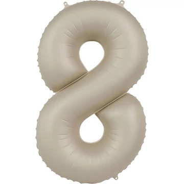 86cm-es Krémfehér Számos Fólia Lufi - 8