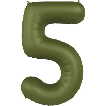 86cm-es Olivazöld Számos Fólia Lufi - 5