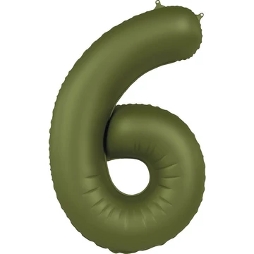 86cm-es Olivazöld Számos Fólia Lufi - 6