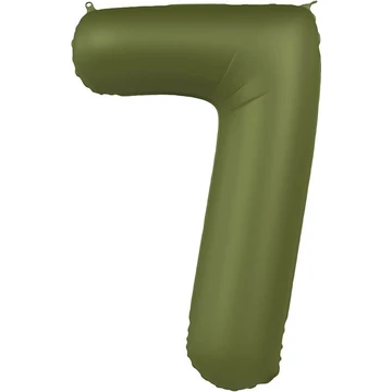 86cm-es Olivazöld Számos Fólia Lufi - 7