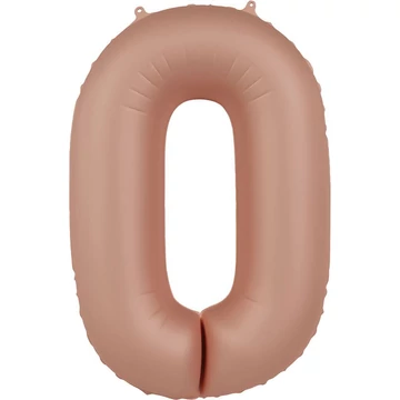86cm-es Púderrózsaszín Számos Fólia Lufi - 0