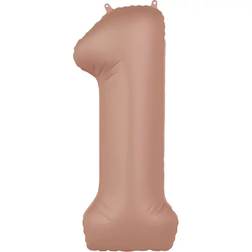 86cm-es Púderrózsaszín Számos Fólia Lufi - 1