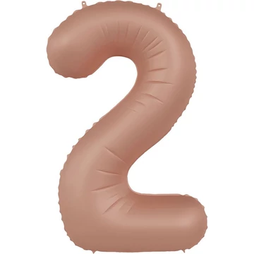 86cm-es Púderrózsaszín Számos Fólia Lufi - 2