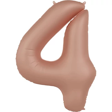 86cm-es Púderrózsaszín Számos Fólia Lufi - 4