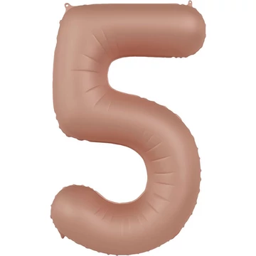 86cm-es Púderrózsaszín Számos Fólia Lufi - 5