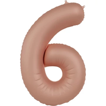 86cm-es Púderrózsaszín Számos Fólia Lufi - 6