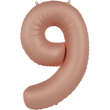 86cm-es Púderrózsaszín Számos Fólia Lufi - 9