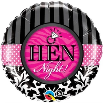 Léggömb fólia Hen Night, 18 inch Léggömb fólia Hen Night, 18 inch