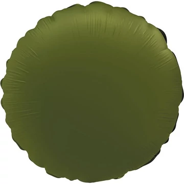 18 inches Kör alakú fólia lufi - Olivazöld