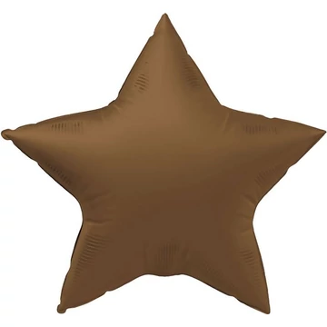 18 inches Csillag alakú fólia lufi - Pastel Brown
