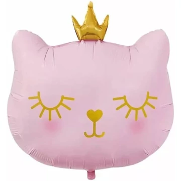 Léggömb fólia Rózsaszín Cicafej, 64x74cm Léggömb fólia Rózsaszín Cicafej, 64x74cm