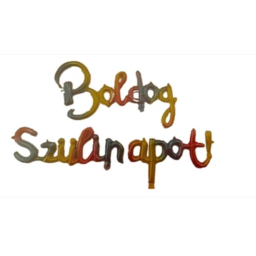 Léggömb fólia Boldog Szülinapot felirat, ombre