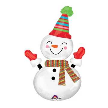 Léggömb fólia Hóember, 70x109cm Léggömb fólia Hóember, 70x109cm