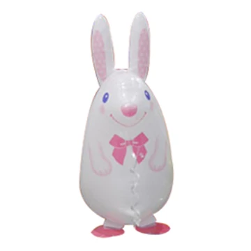 Sétáló Fehér Nyuszi Lufi Sétáló Fehér Nyuszi Lufi