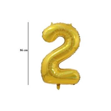 34 inch-es 2 Arany - Gold Számos Super Shape Fólia Lufi