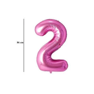 34 inch-es 2 Rózsaszín - Pink Számos Super Shape Fólia Lufi