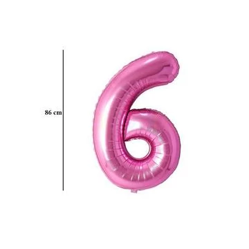 34 inch-es 6 Rózsaszín - Pink Számos Super Shape Fólia Lufi