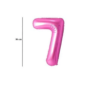 34 inch-es 7 Rózsaszín - Pink Számos Super Shape Fólia Lufi